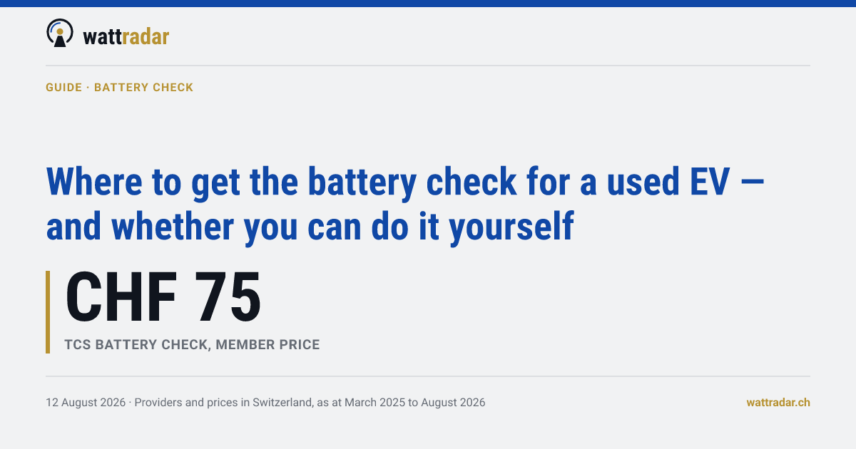 Where to get the battery check for a used EV — and whether you can do it yourself