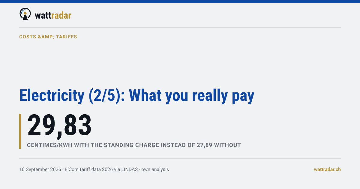 Electricity (2/5): What you really pay