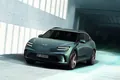 Genesis GV60 in Grün, Halbfrontansicht